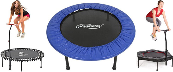 Fitness Mini-Trampoline mit und ohne Handgriff