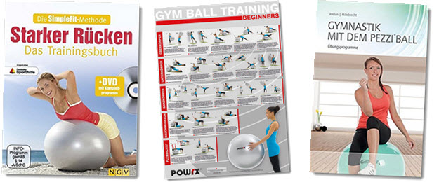 Fitnessball Übungen für Rücken, Bauch, Beine, Po