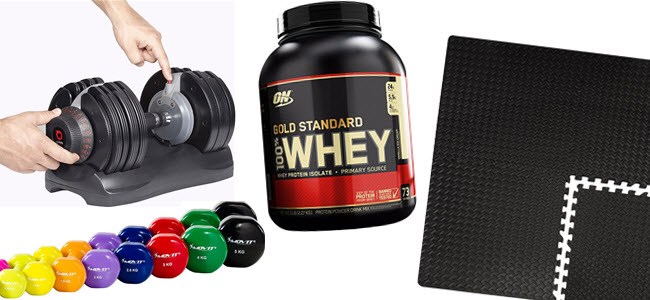 Hantel Training Zubehör: verstellbare Hanteln, Hanteln Set, ´Whey Protein, Bodenschutzmatten