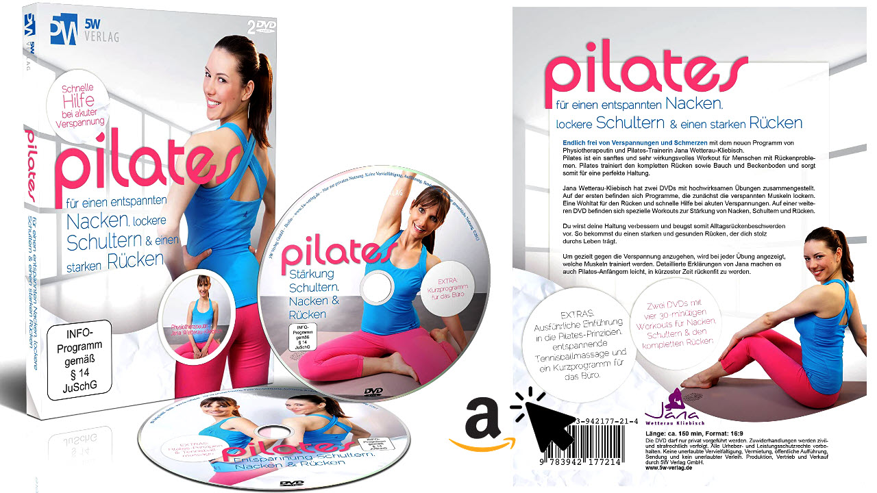 2 DVDs Pilates - für einen entspannten Nacken, lockere Schultern & starken Rücken
