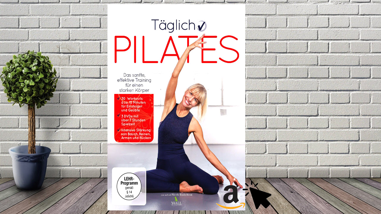 3 DVDs Täglich Pilates - 30 Workouts mit Übungen für Anfänger & Fortgeschrittene