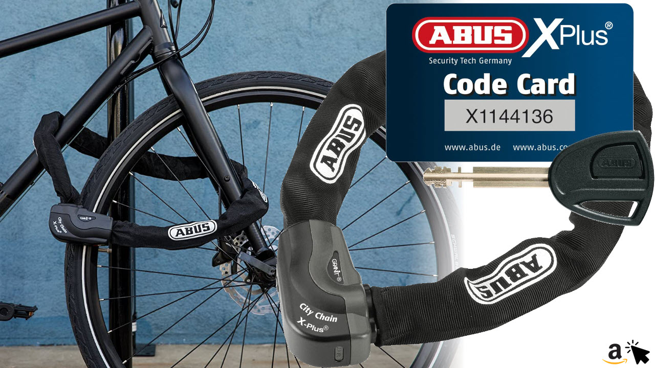 ABUS Fahrradschloss 1060-85 Black Kettenschloss