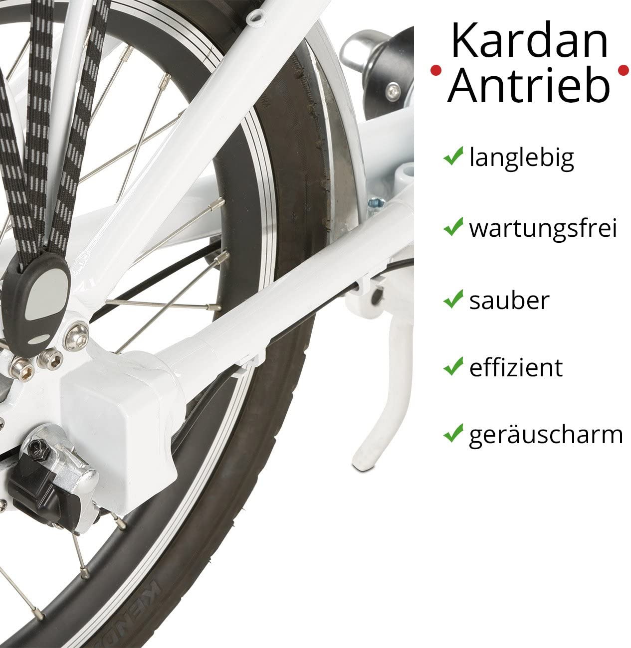 Aktivelo Alu-Elektro-Faltrad Kardani Antrieb