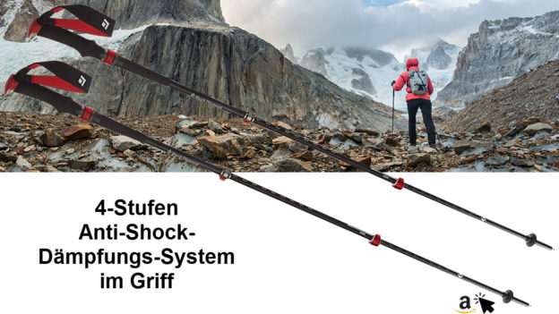 Black Diamond Trail Pro Shock Wanderstöcke - Trekkingstöcke mit Dämpfung