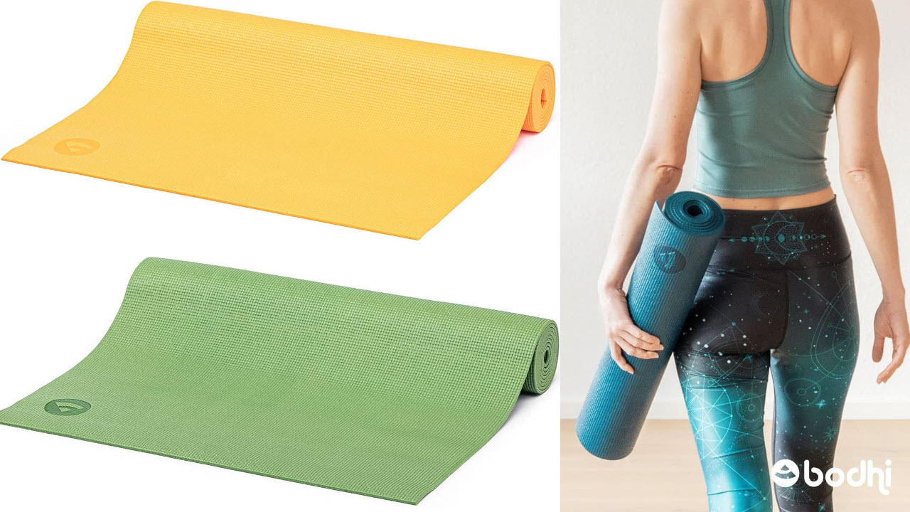 Bodhi Yogamatte ASANA aus PVC, Schadstofffrei, Rutschfest & Waschbar, Perfekt für Einsteiger