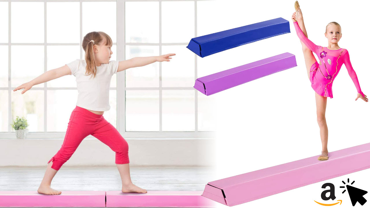 COSTWAY Schwebebalken Gymnastikbalken zum zuhause Turnen