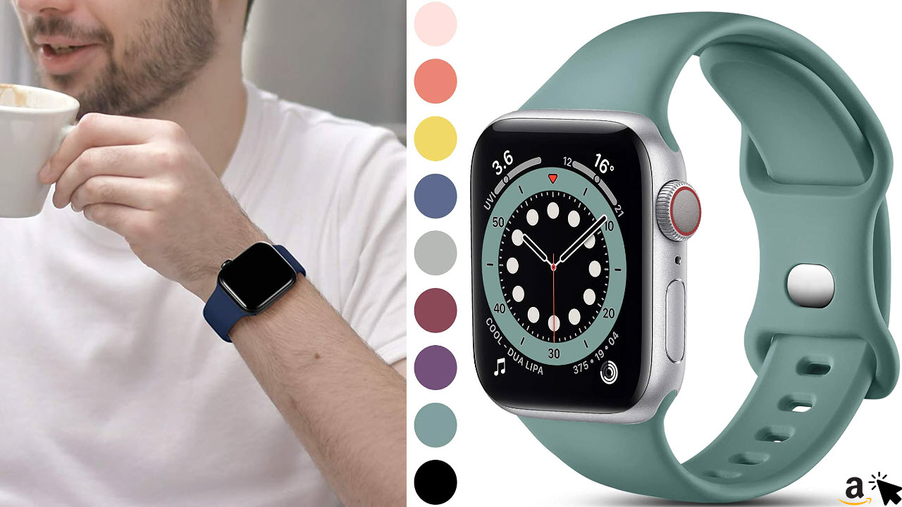 CeMiKa Silikon Sport Armband für Apple Watch