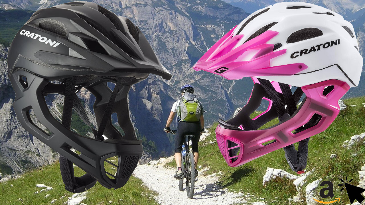 Cratoni Fahrradhelm C-Maniac Mountainbike Helm mit abnehmbarem Kinnschutz