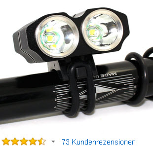 ECHTPower Neuheit 5000LM CREE 2x XM-L U2 Fahrradlampe