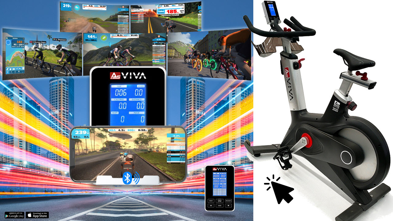 Indoor Cycle & Speedbike AsVIVA S17 Studio Pro Bluetooth