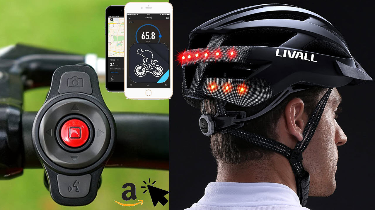LIVALL MT1 Smart-Fahrradhelm mit Blinker, Rücklicht, Musik, Navigation, Anruffunktion & SOS-System