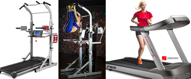 Laufband über 1000€: BH-Fitness Cardio Tower F2W und Sportstech F65 