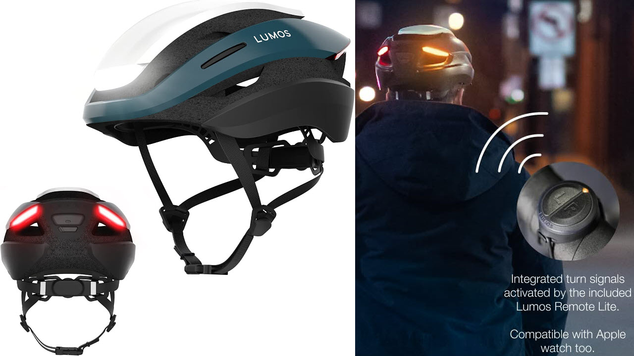 Lumos Ultra Smart-Helm, Fahrradhelm mit LED Vorder- und Rücklicht, Blinker, Bremslichter, Bluetooth-Verbindung, Fernbedienung für Lenker