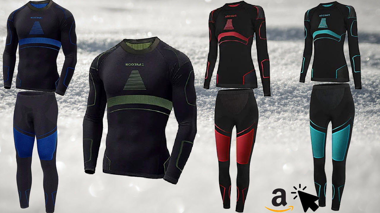 Nooyme Thermo Funktionsunterwäsche Set für Herren & Damen