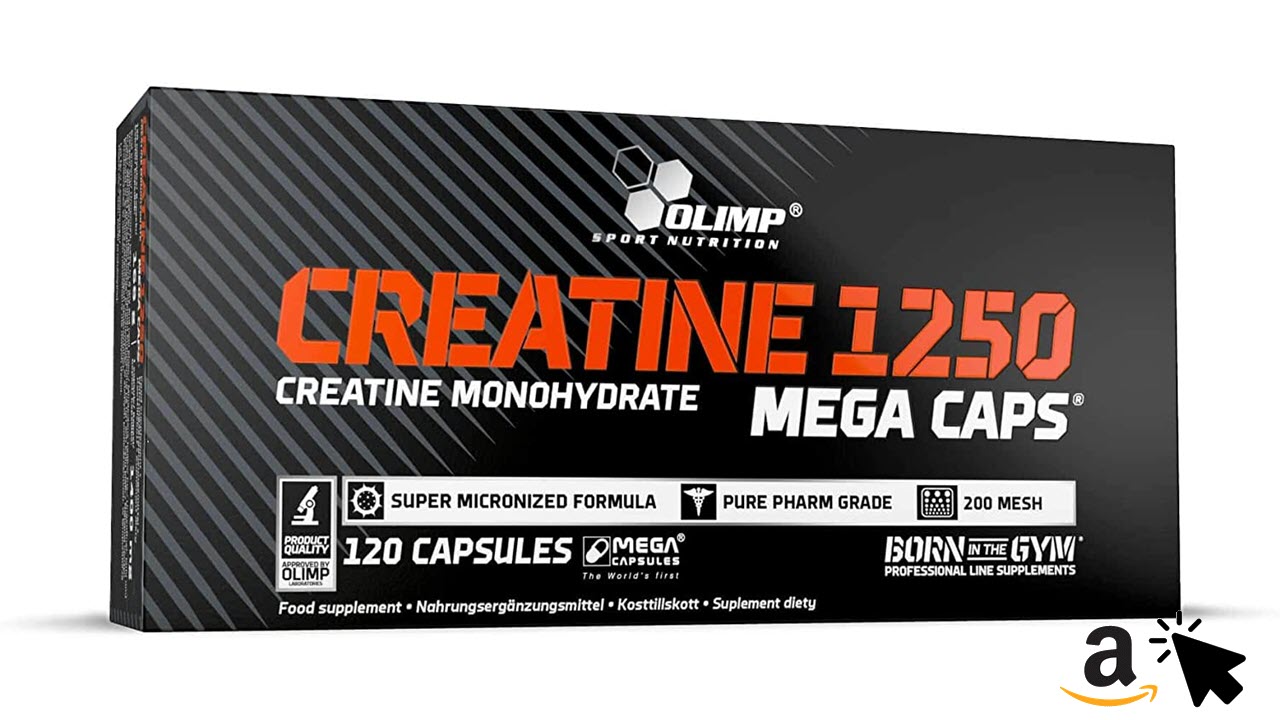 Olimp Creatine 1250 Mega mit 120 Kreatin Kapseln