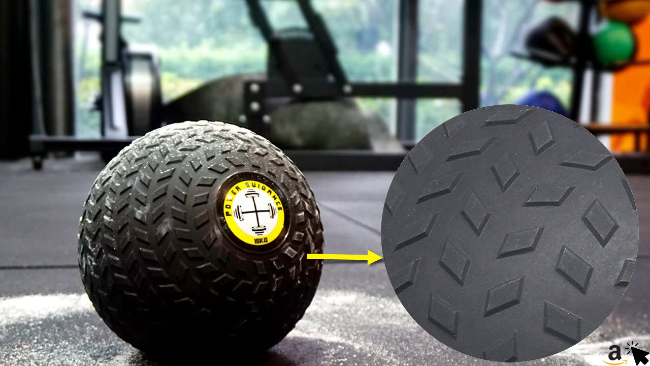POWER GUIDANCE Medizinball Fitnessball Trainingsball mit griffiger Noppen Oberfläche