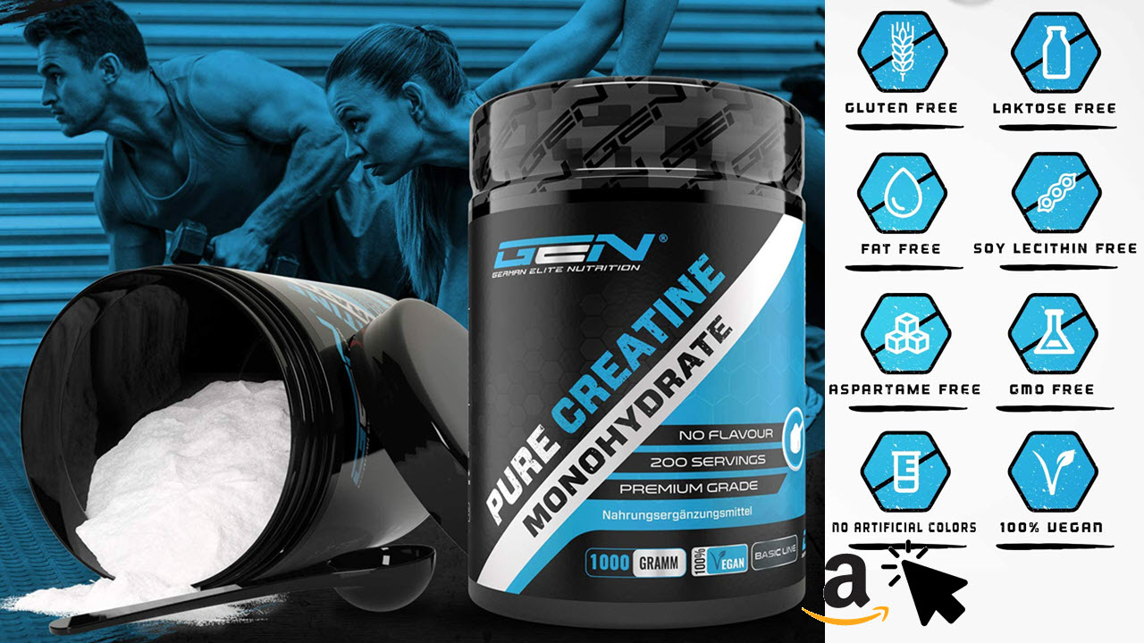Reines Creatin Monohydrat Pulver von German Elite Nutrition