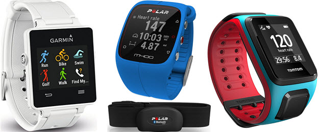 Schrittzähler mit Pulsmesser & GPS von Garmin, POLAR, TomTom