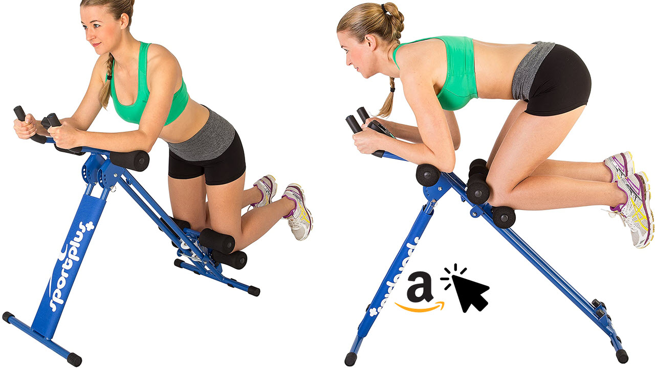 SportPlus Bauchmuskeltrainer klappbar für zuhause