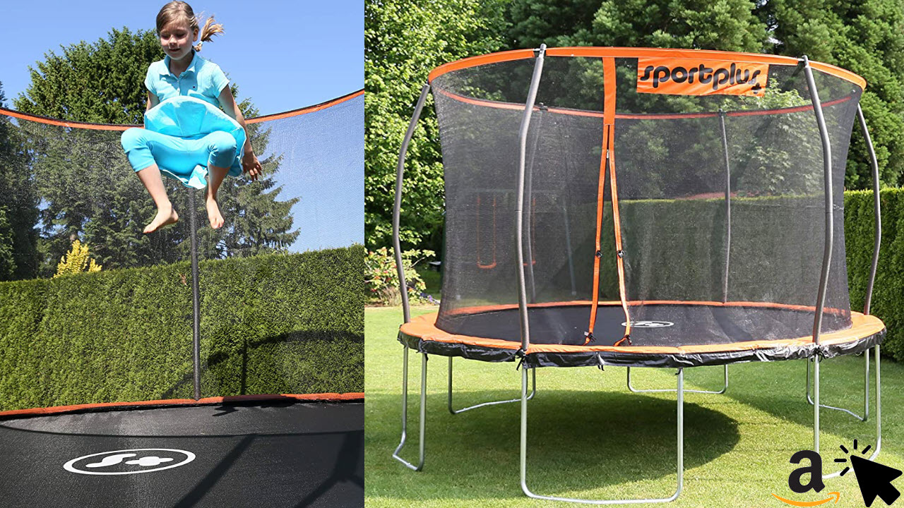 SportPlus Gartentrampolin Outdoor Trampolin für Kinder & Erwachsene