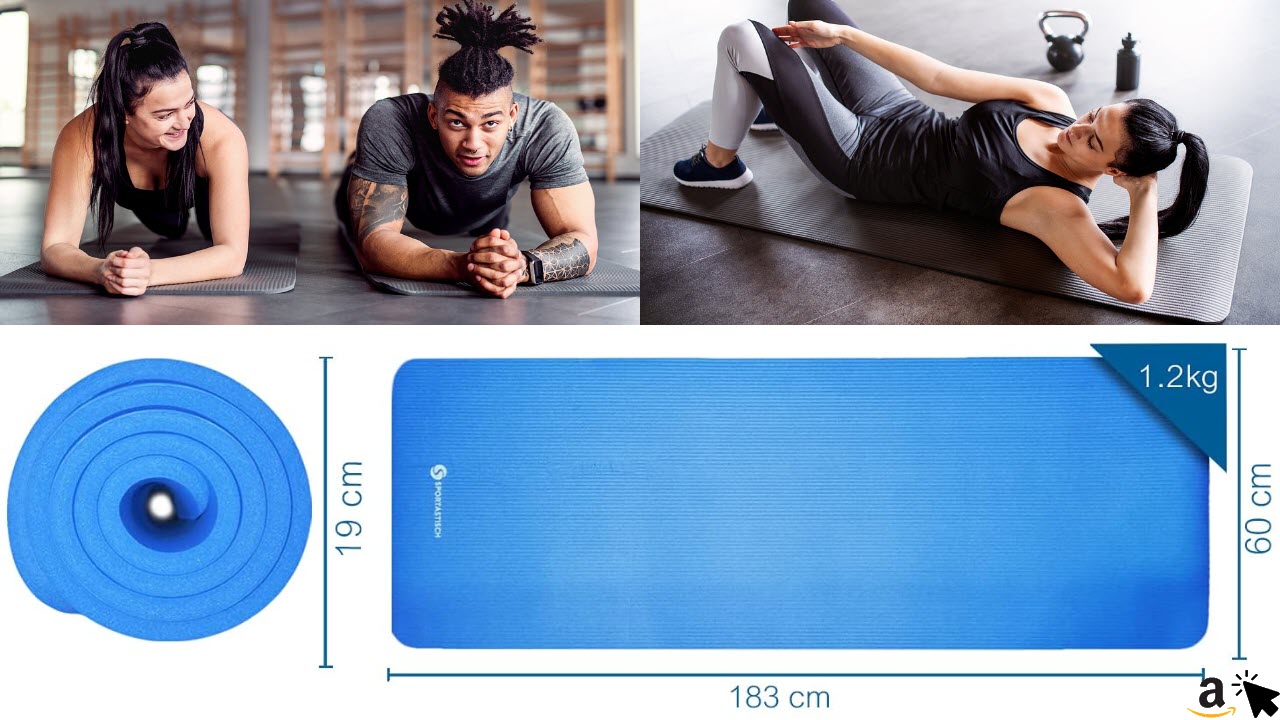 Sportastisch Gymnastikmatte Gym Mat Pro, Größe 183 x 60 x 1,5cm