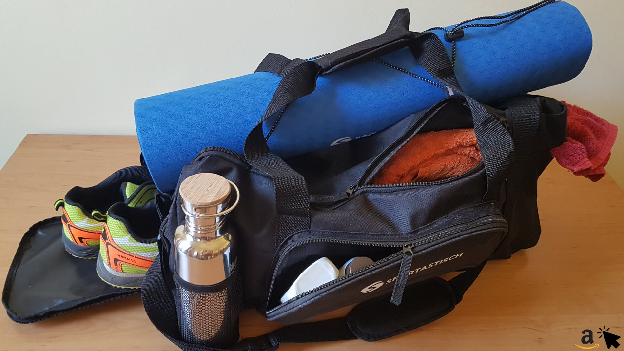 Yogamatte Tasche Mit Wasserflaschenhalter Und Unteres Nassfach