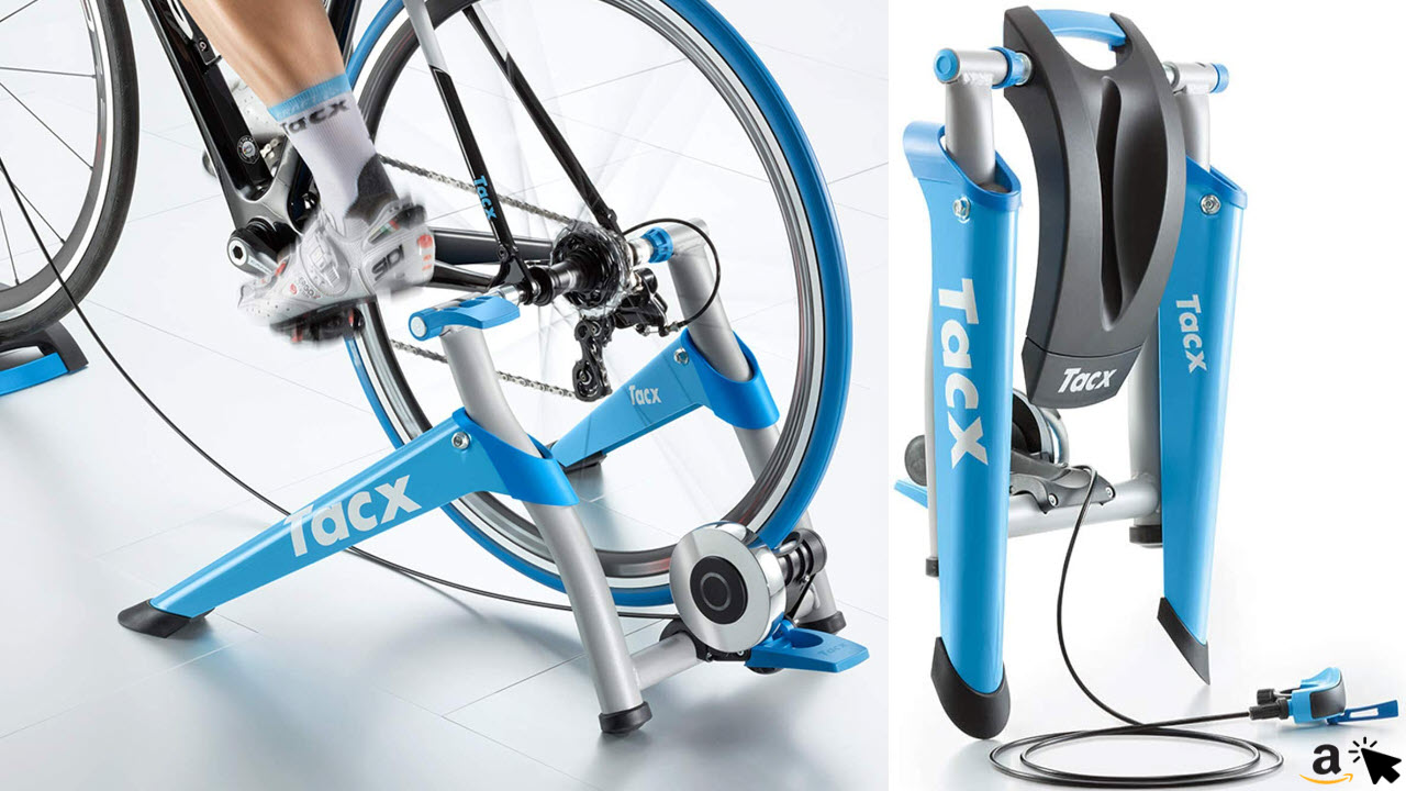 Tacx Satori Smart - Rennrad Rollentrainer für Zuhause mit Widerstandshebel am Lenker