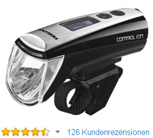 Trelock Beleuchtung LS 950 Control Ion Akku Fahrradbeleuchtung Batteriefrontschweinwerfer