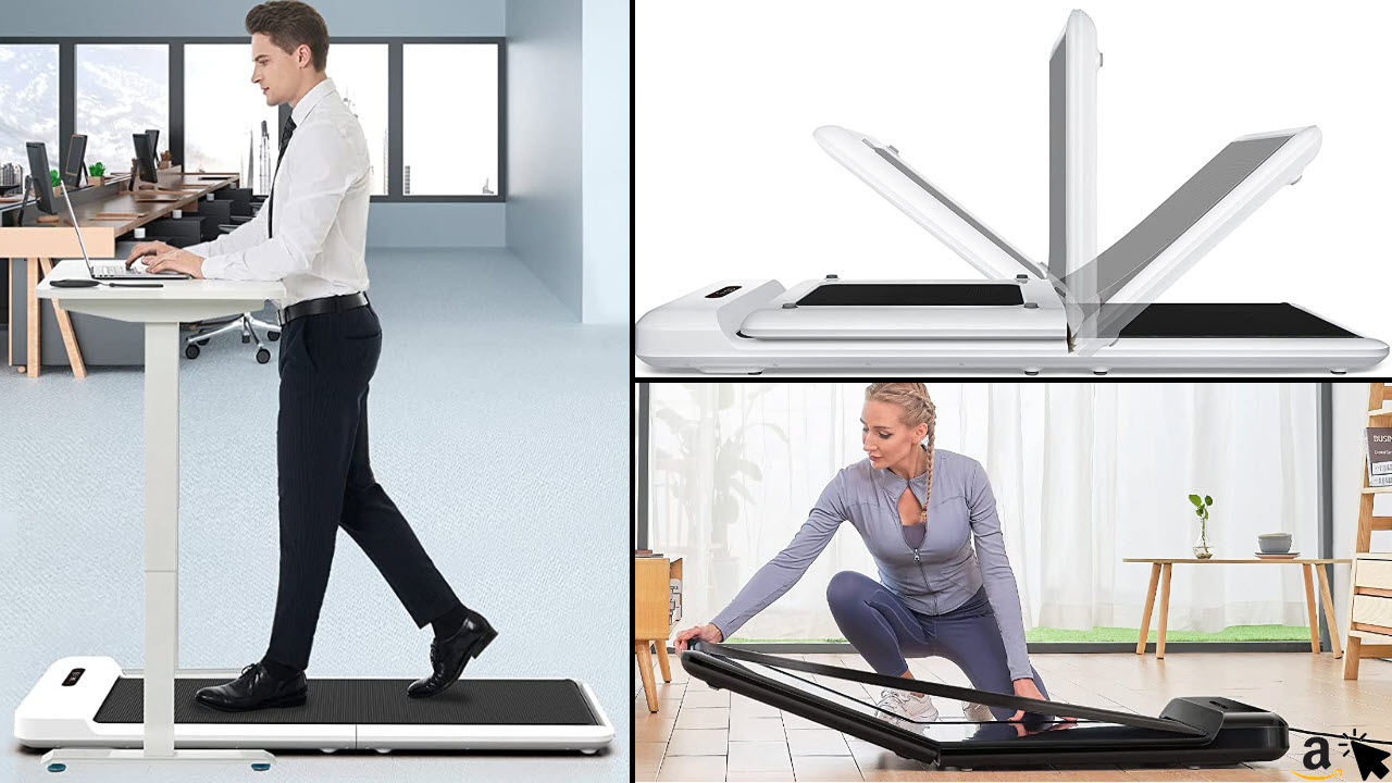 WalkingPad S1 Laufband Schreibtisch Walking Pad bis 6 kmh Mini Laufband Klappbar Ultraflach und Leise für Zuhause & im Büro
