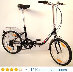 xGerman Faltrad 20 Zoll COMFORT 6-Gang Shimano